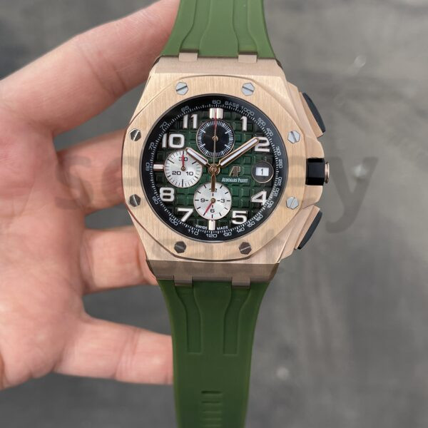 Audemars Piguet Royal Oak Kronograf Rose-Yeşil