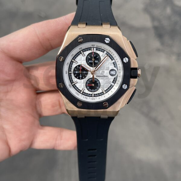Audemars Piguet Royal Oak Kronograf Rose-Beyaz