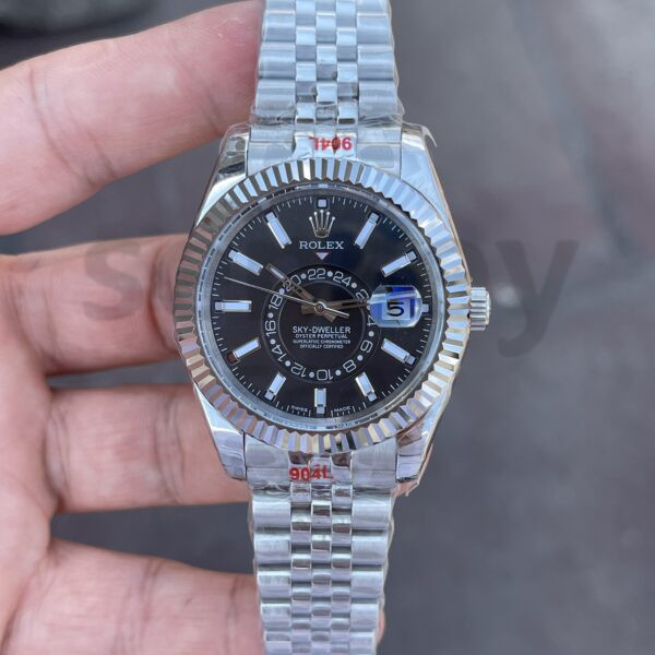Rolex Sky-Dweller Silver Jubile Kordon Siyah Kadran