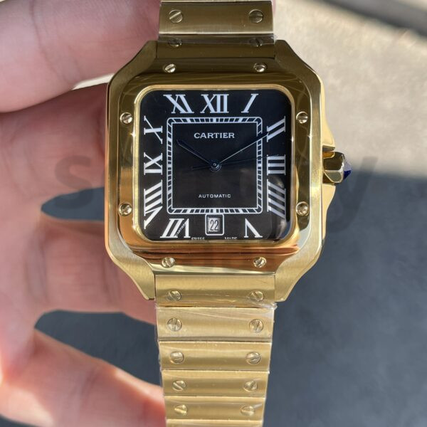 Cartier Santos Gold Black