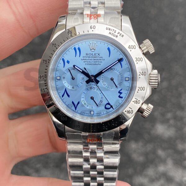 ROLEX Cosmograph Daytona Ice Blue Dial Arapça Rakamlı