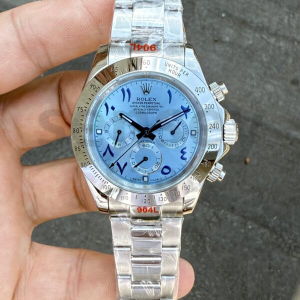 ROLEX Cosmograph Daytona Ice Blue Dial Arapça Rakamlı