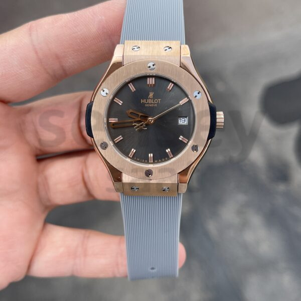 Hublot Kadın Rose Kasa Gri Kordon
