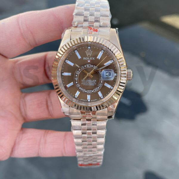 Rolex Sky-Dweller Rose Jubile Kordon Kahve Kadran