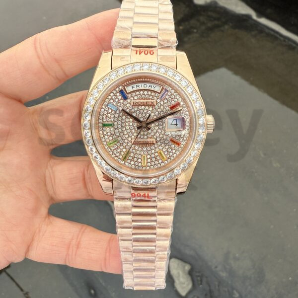 Rolex Day Date Rose Gold 228235 Rainbow Dial