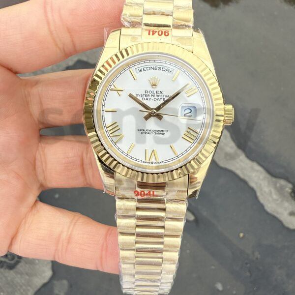 Rolex Day Date Gold 228238 Beyaz Kadran