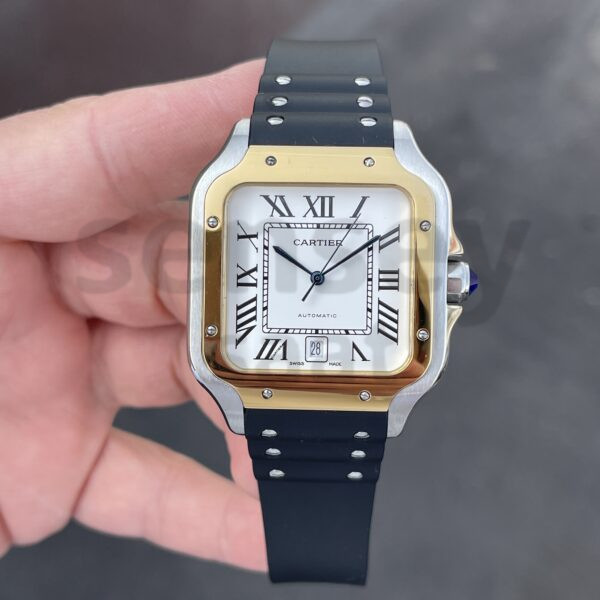 Cartier Santos Two Tone Beyaz