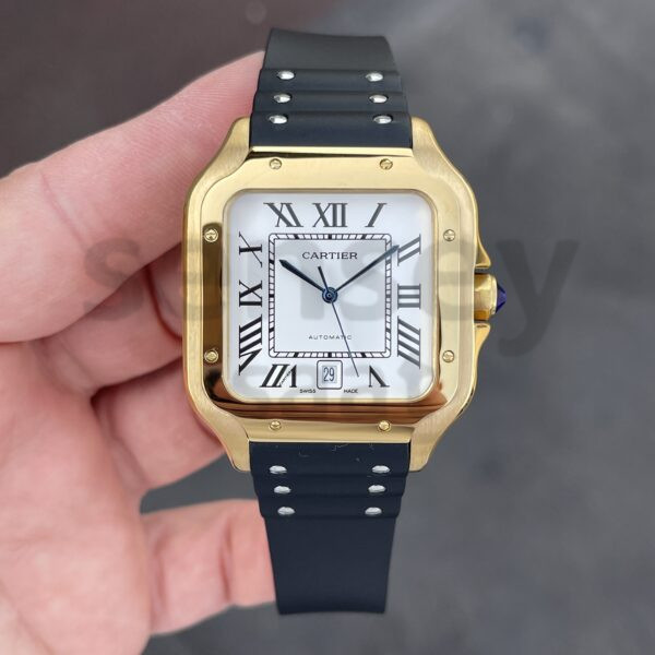 Cartier Santos Gold Beyaz