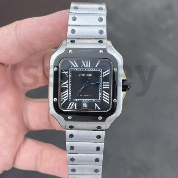 Cartier Santos Two Tone Siyah