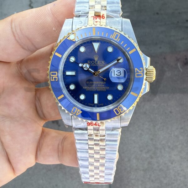 Rolex Submariner Two Tone BLUES Jubile Kordon